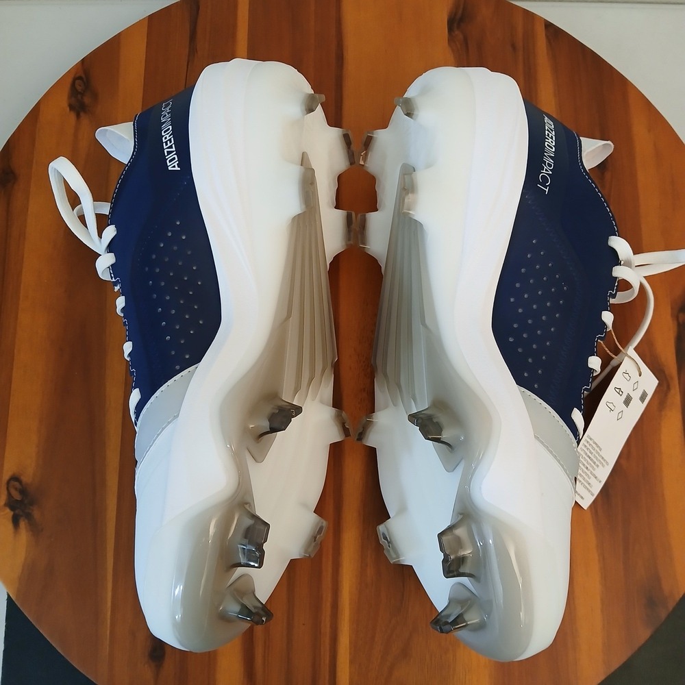 Adidas Baseball Cleats Mens 8.5 White Adizero Imp… - image 9